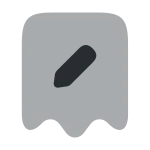 Receipt Edit SVG Icon